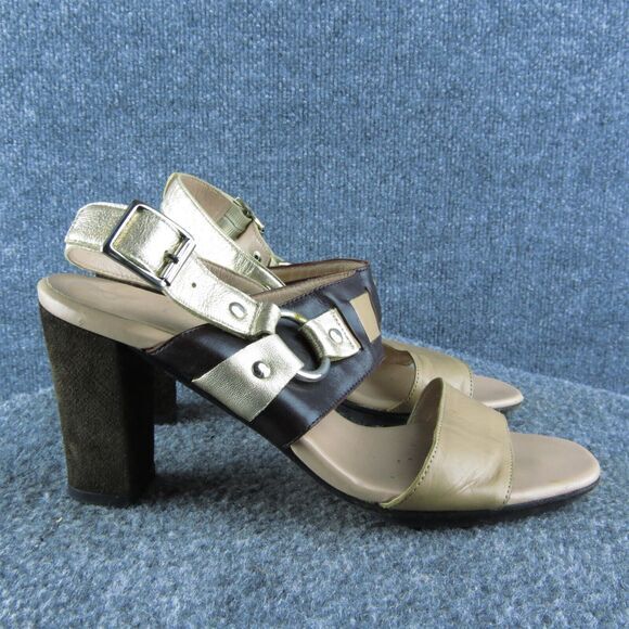 Anyi Lu Women's Harness Ankle Strap‎ Brown Leather Size 38M Gently Used 2025 - Picture 4 of 9